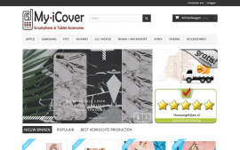 Screenshot van de website van I Cover