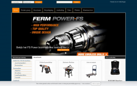 Screenshot van de website van Ferm Online