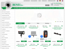 Screenshot van de website van Benel