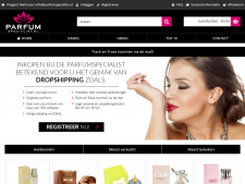 Screenshot van de website van ParfumSpecialist