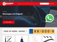 Screenshot van de website van Ruijgrok Automaterialen