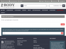 Screenshot van de website van Body Create