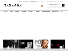 Screenshot van de website van Men Care Store