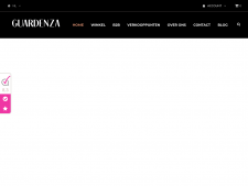 Screenshot van de website van Guardenza
