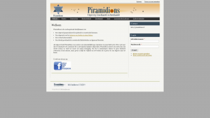 Screenshot van de website van Piramidions